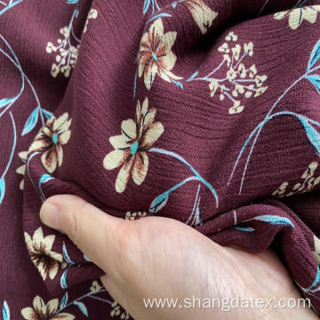 Shaoxing Textile Crepe Rayon Print For Cloth